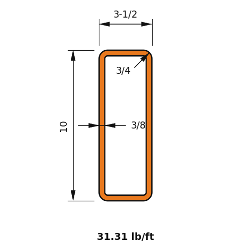 HSS10X3-1_2X.375