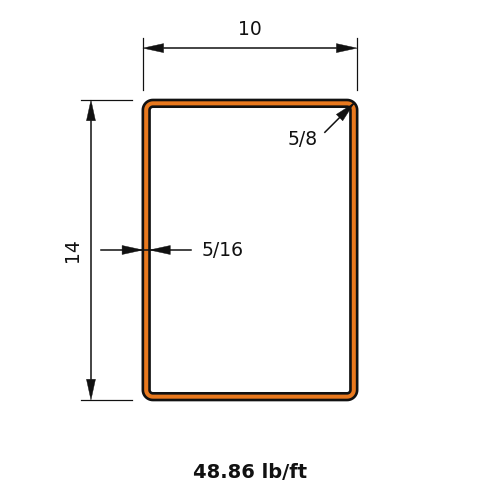 HSS14X10X.3125