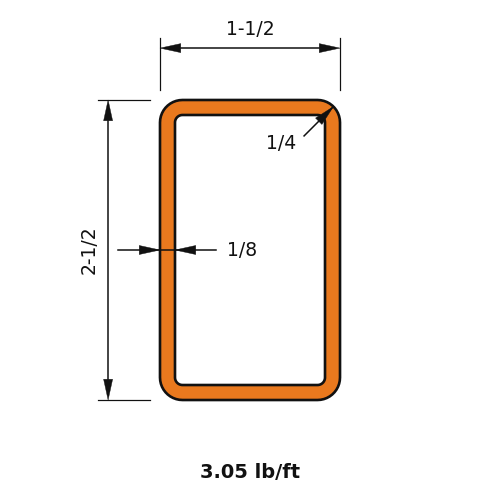 HSS2-1_2X1-1_2X.125