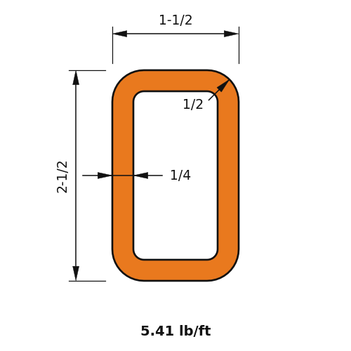 HSS2-1_2X1-1_2X.250