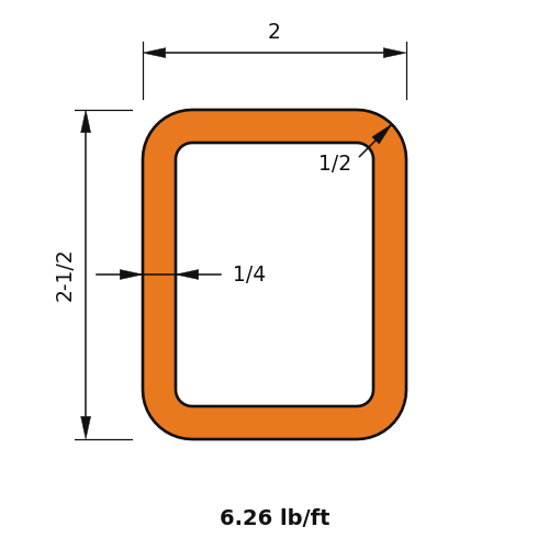 HSS2-1_2X2X.250
