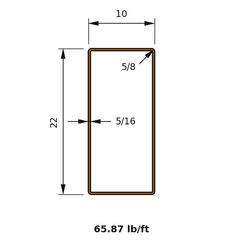 HSS22X10X.3125