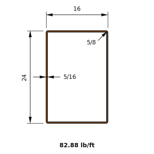 HSS24X16X.3125