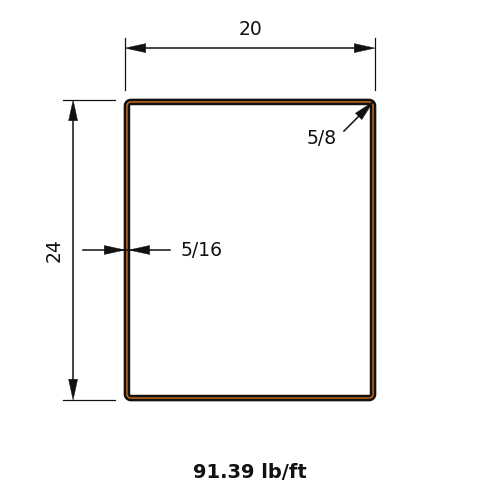 HSS24X20X.3125
