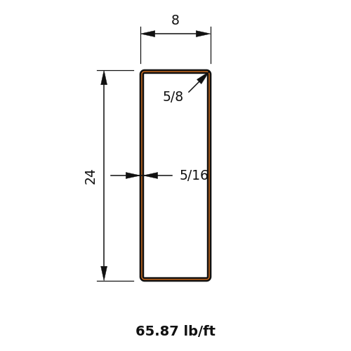 HSS24X8X.3125