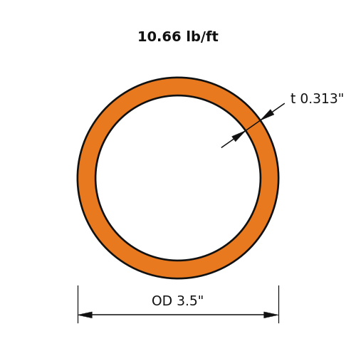 HSS3.500X.313
