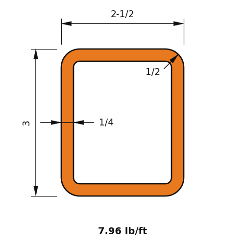HSS3X2-1_2X.250