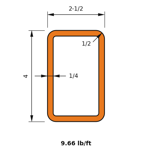 HSS4X2-1_2X.250