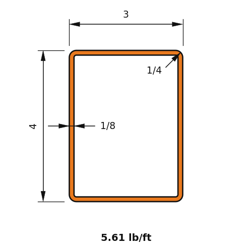 HSS4X3X.125