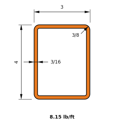 HSS4X3X.1875