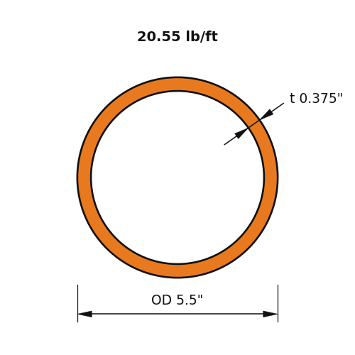 HSS5.5x.375