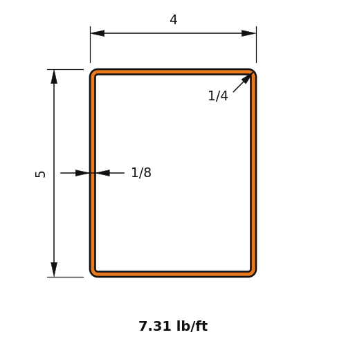 HSS5X4X.125