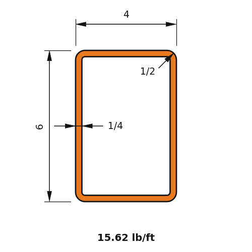 HSS6X4X.250