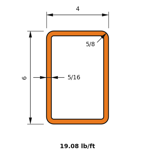 HSS6x4x.3125