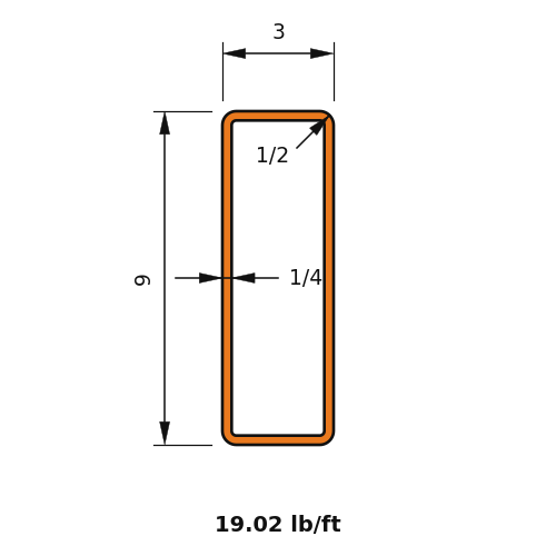 HSS9X3X.250