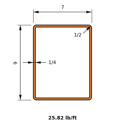 HSS9X7X.250