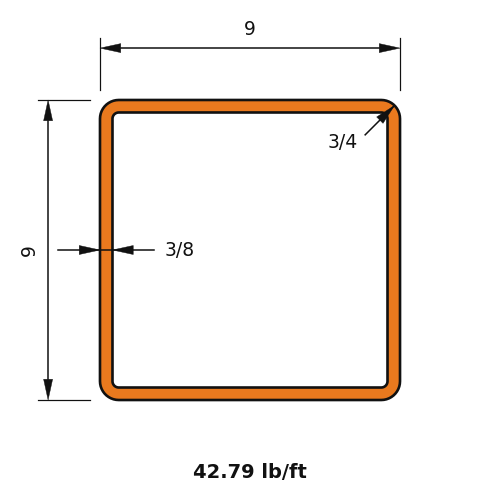 HSS9x9x.375