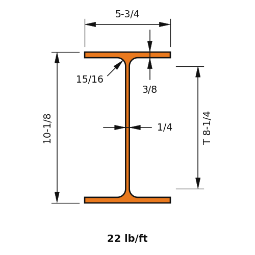 W10X22