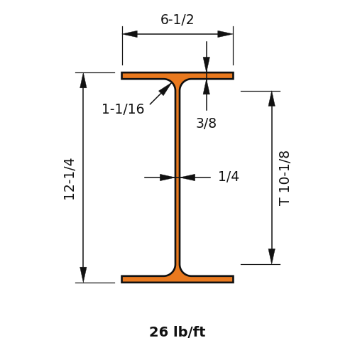 W12X26