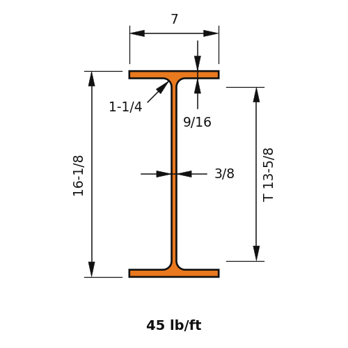 W16X45