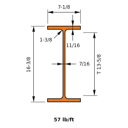 W16X57