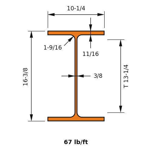 W16X67