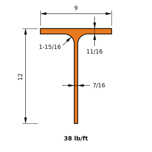 WT12x38