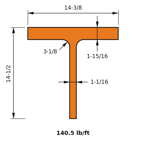 WT13.5X140.5