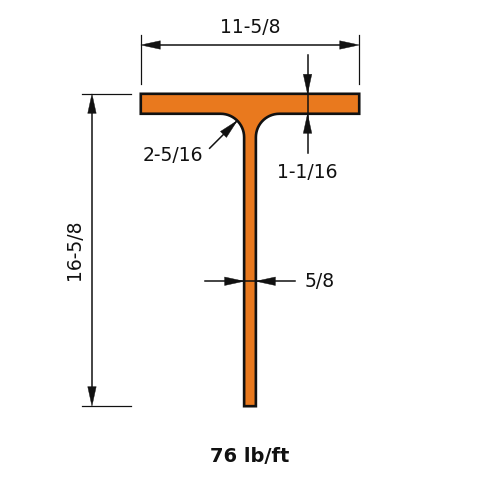 WT16.5X76